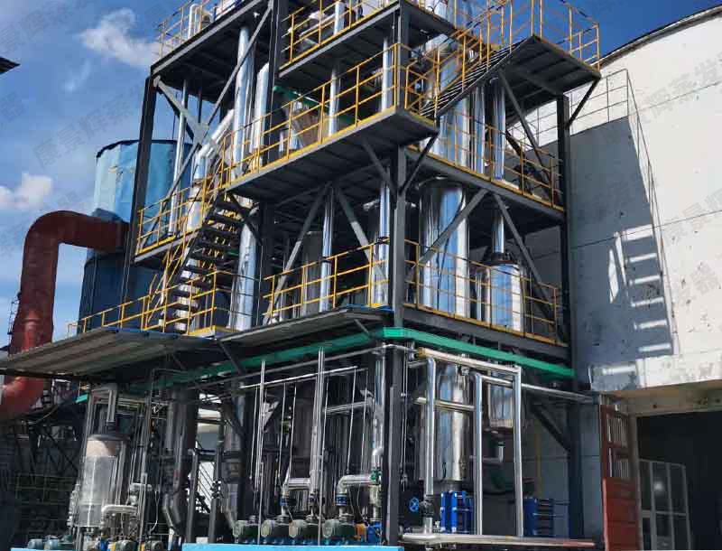 硫酸镁、硫酸铵四效蒸发浓缩系统 硫酸镁、硫酸铵四效蒸发浓缩系统(图1)